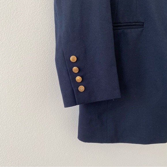 Anne Klein Women’s Navy Blazer with Gold Buttons and Patches - Picture 3 of 8